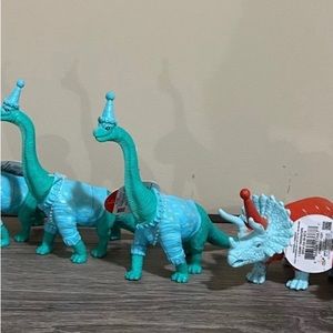 3 Target bullseye Dino dinosaur party hat